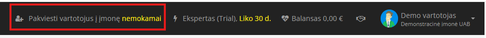Pakvietimo mygtukas